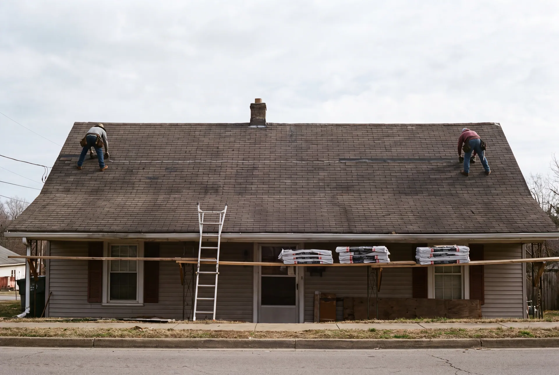 Roofing work